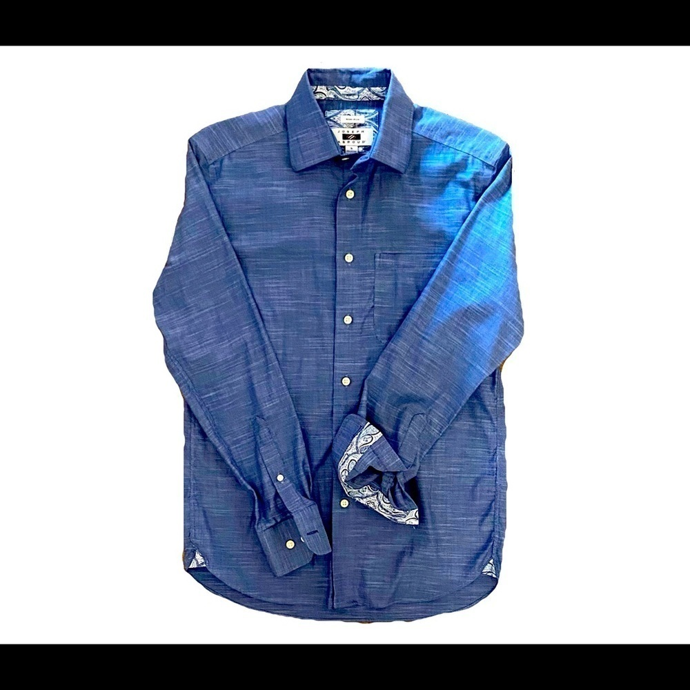New without tags Joseph Abboud Casual Blue Button Down size small